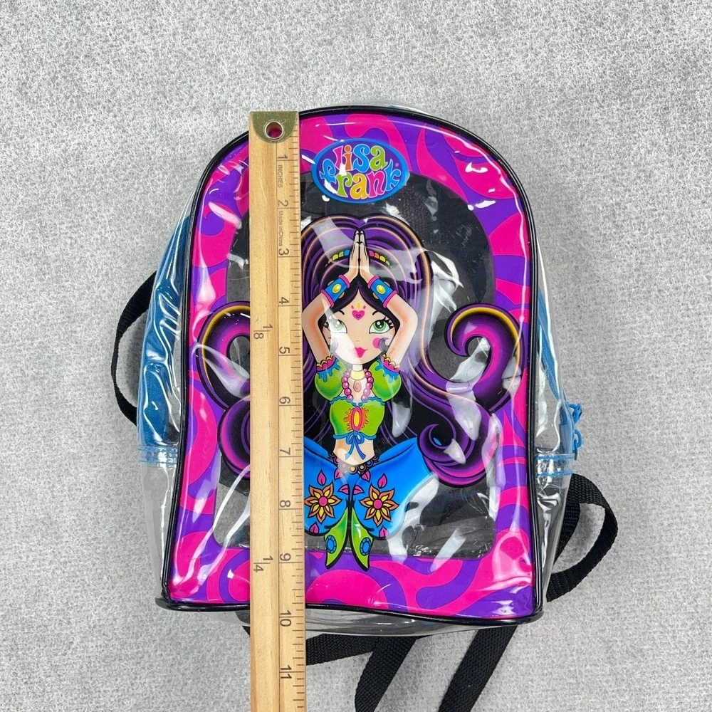 Vintage Lisa Frank Genie Clear Mini Backpack Purse Hand Bag Original 90s Y2K